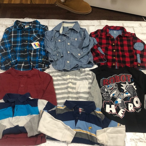Other - 3T Boys Long Sleeve Shirts Bundle 8pcs